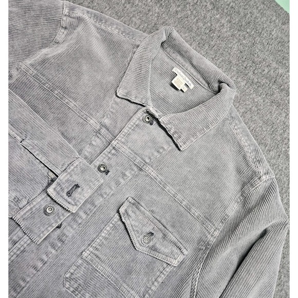 Carbon2Cobalt Other - Carbon 2 Cobalt Jacket Mens L Gray Chore Coat Corduroy Pockets